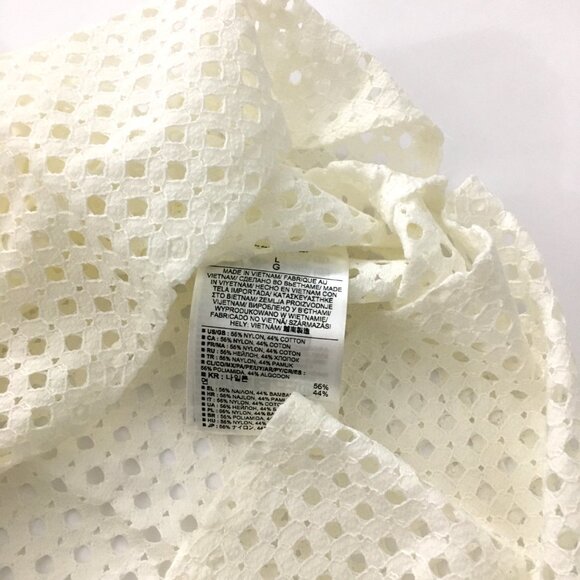 NEW! Banana Republic Ivory Eyelet Pocket Tank - L - Picture 5 of 5